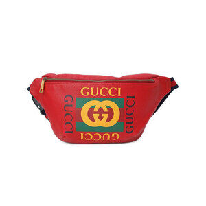 GUCCI Leather Belt Crossbody Bum Bag